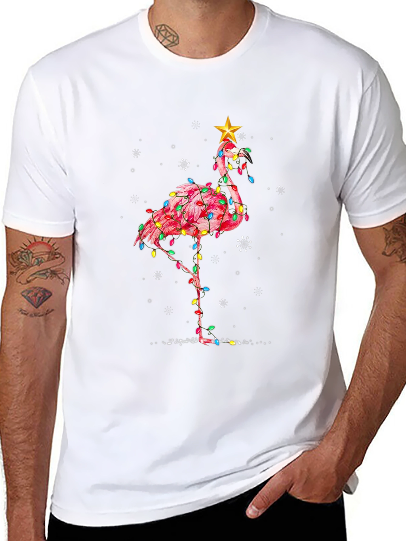 Festive Flamingo T-Shirt