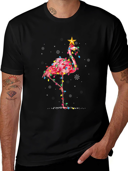 Festive Flamingo T-Shirt