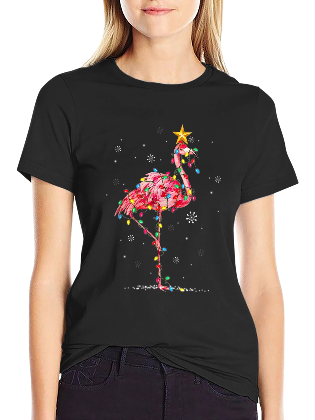 Festive Flamingo T-Shirt