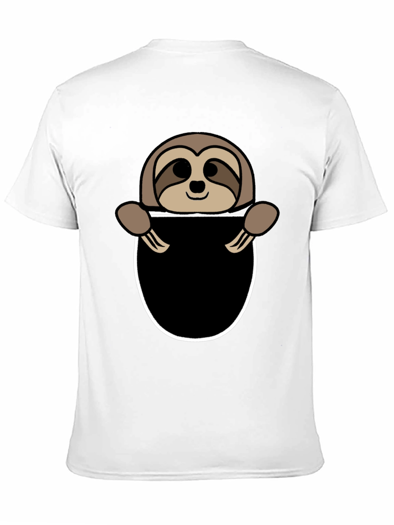 Sloth Pocket Graphic Tee - Novelty Animal T-Shirt
