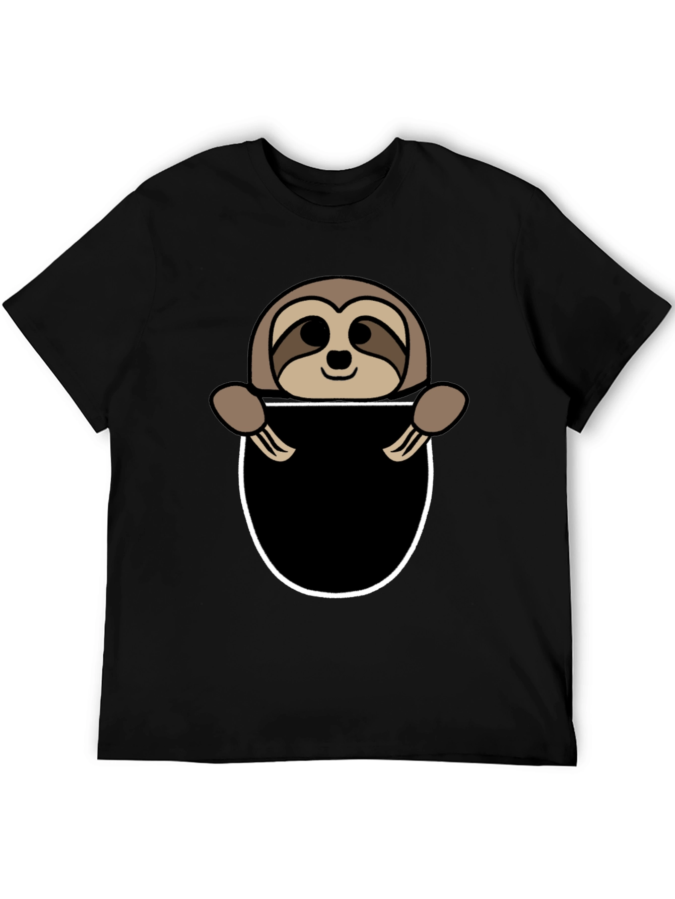 Sloth Pocket Graphic Tee - Novelty Animal T-Shirt
