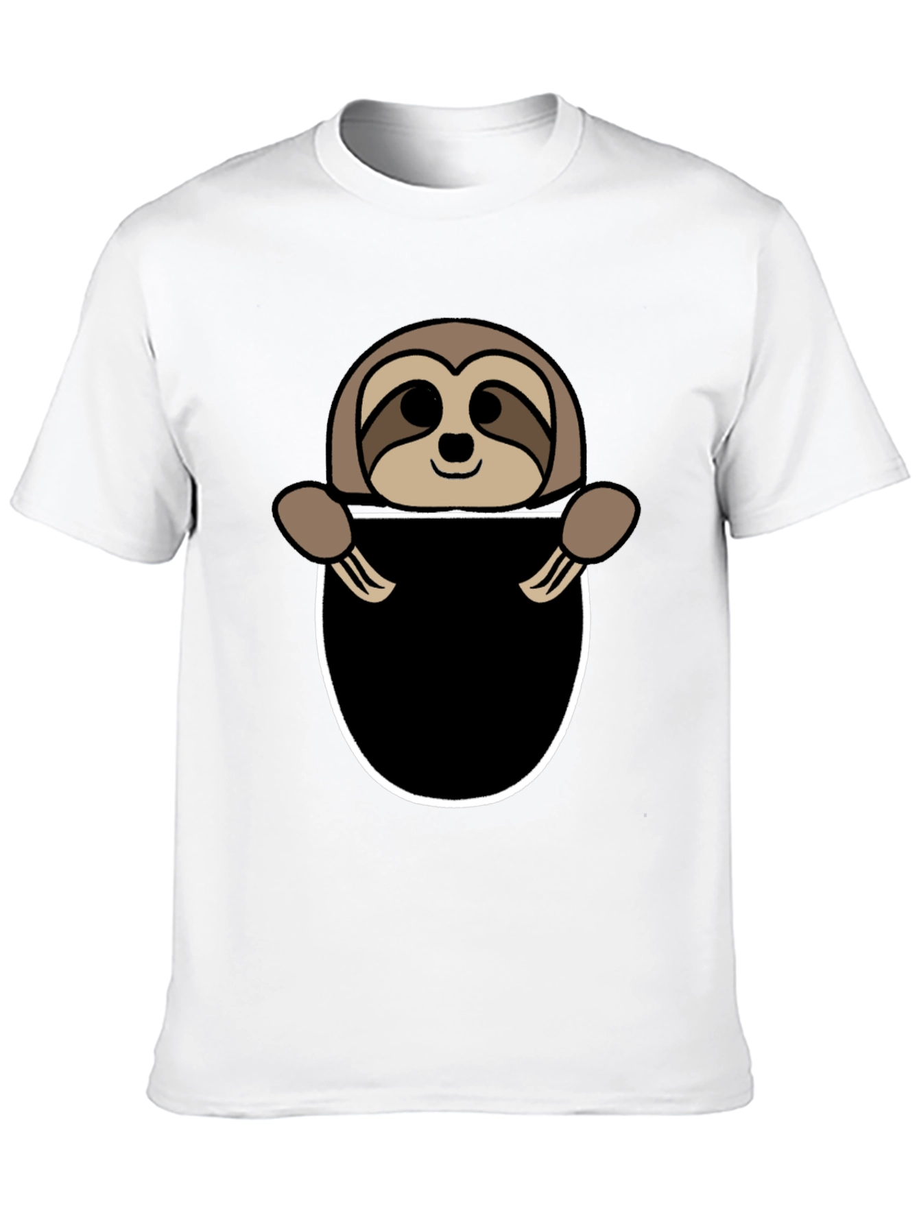 Sloth Pocket Graphic Tee - Novelty Animal T-Shirt