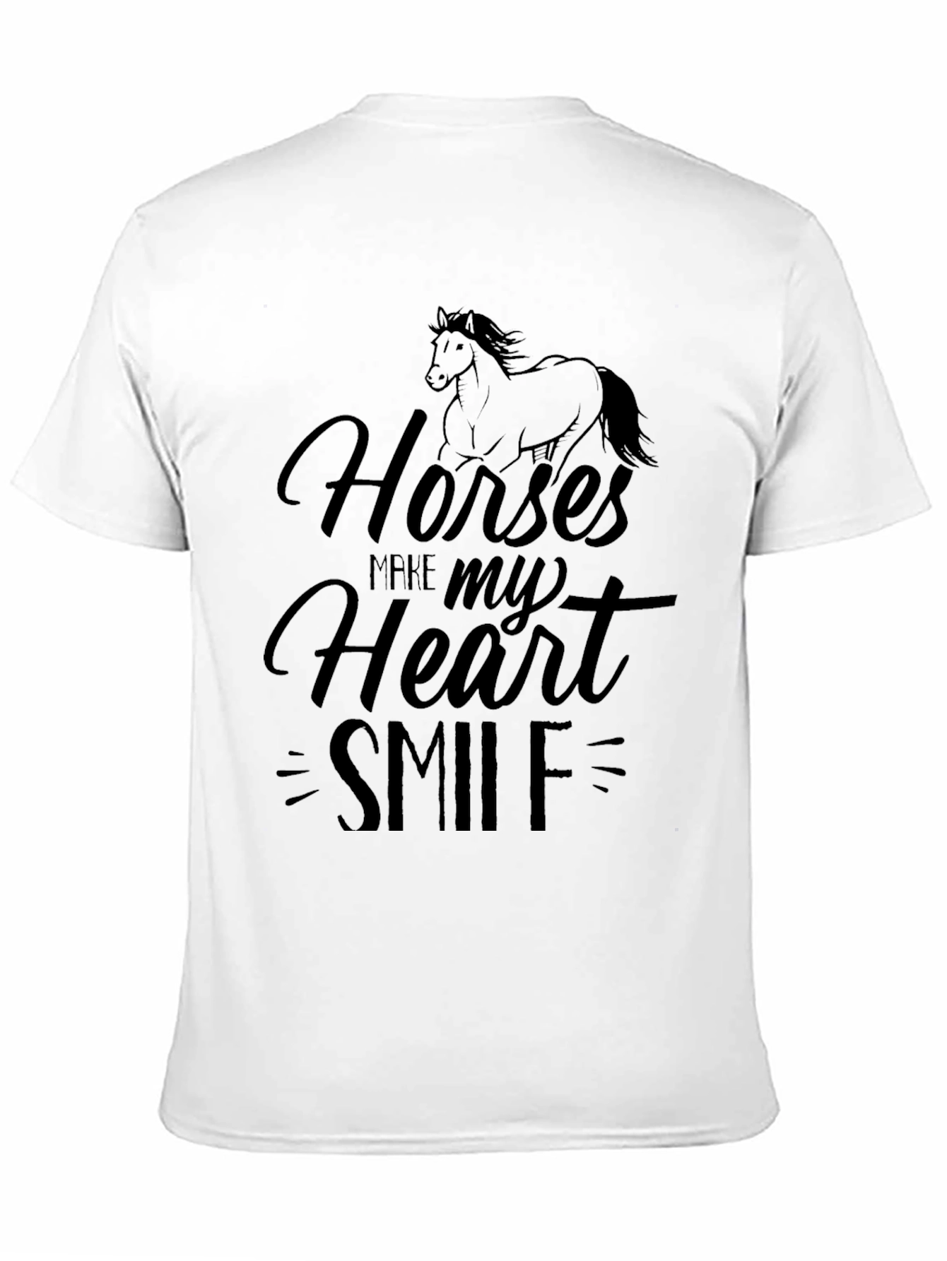 Horses Make My Heart Smile Graphic Tee