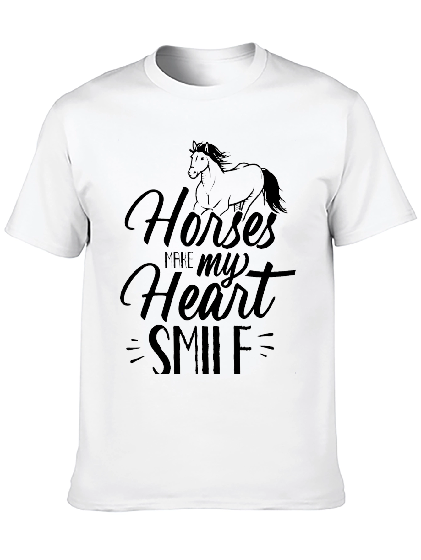 Horses Make My Heart Smile Graphic Tee