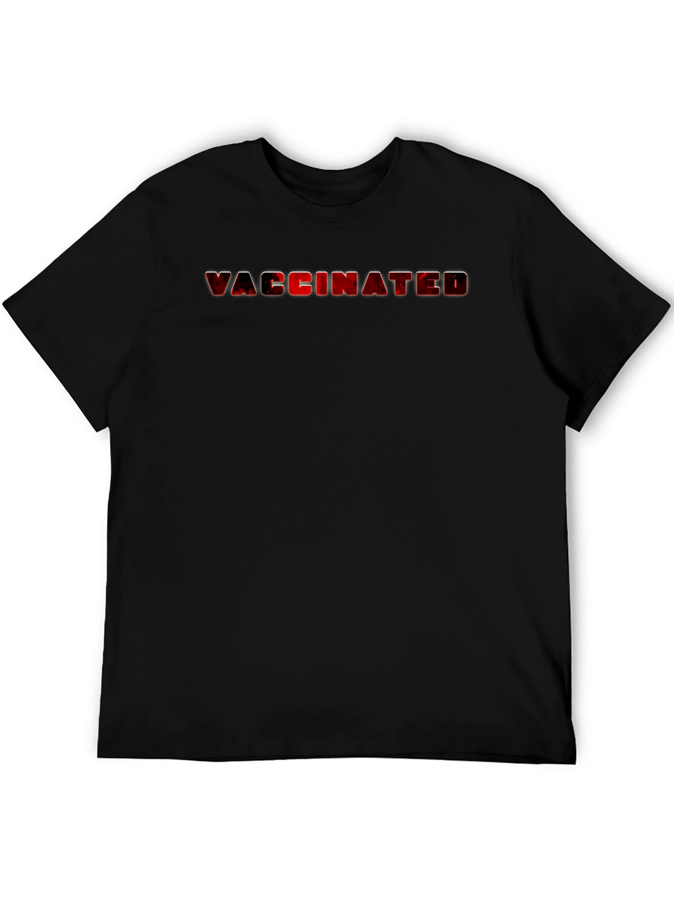 Vaccinated Black T-Shirt - Stand Proud & Protected!