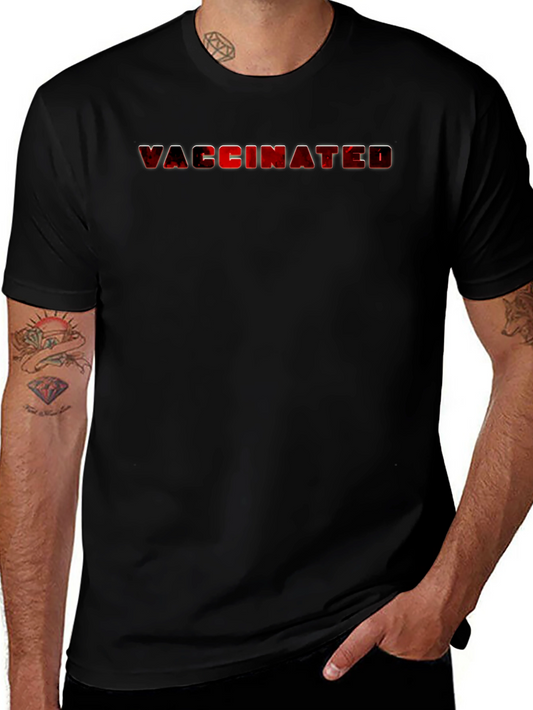 Vaccinated Black T-Shirt - Stand Proud & Protected!