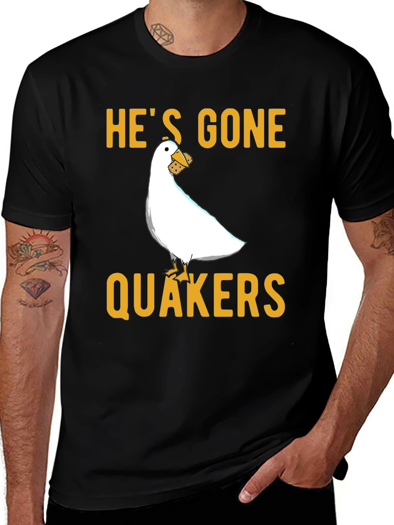 Hes Gone Quakers T-Shirt