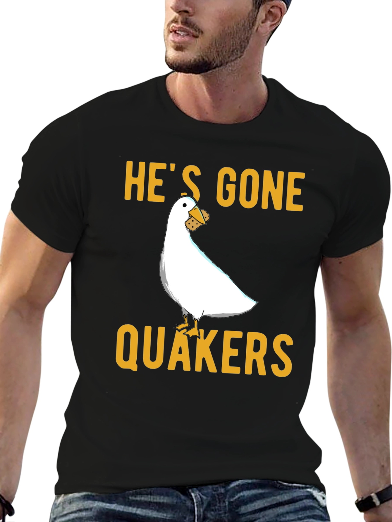 Hes Gone Quakers T-Shirt
