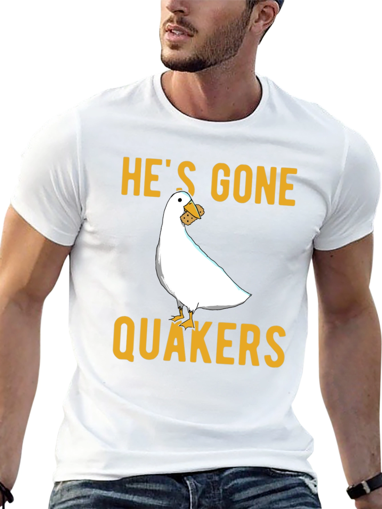 Hes Gone Quakers T-Shirt