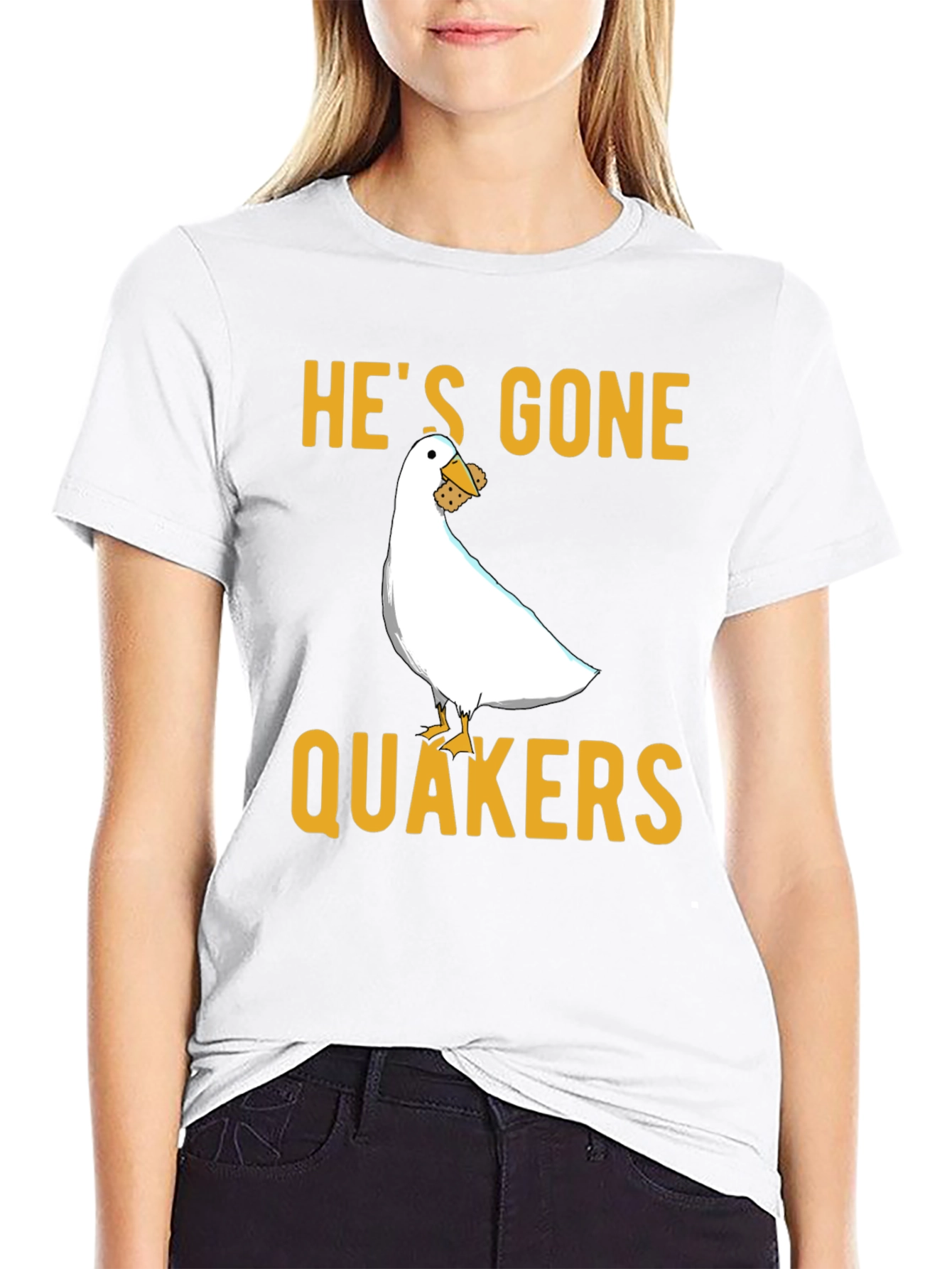 Hes Gone Quakers T-Shirt