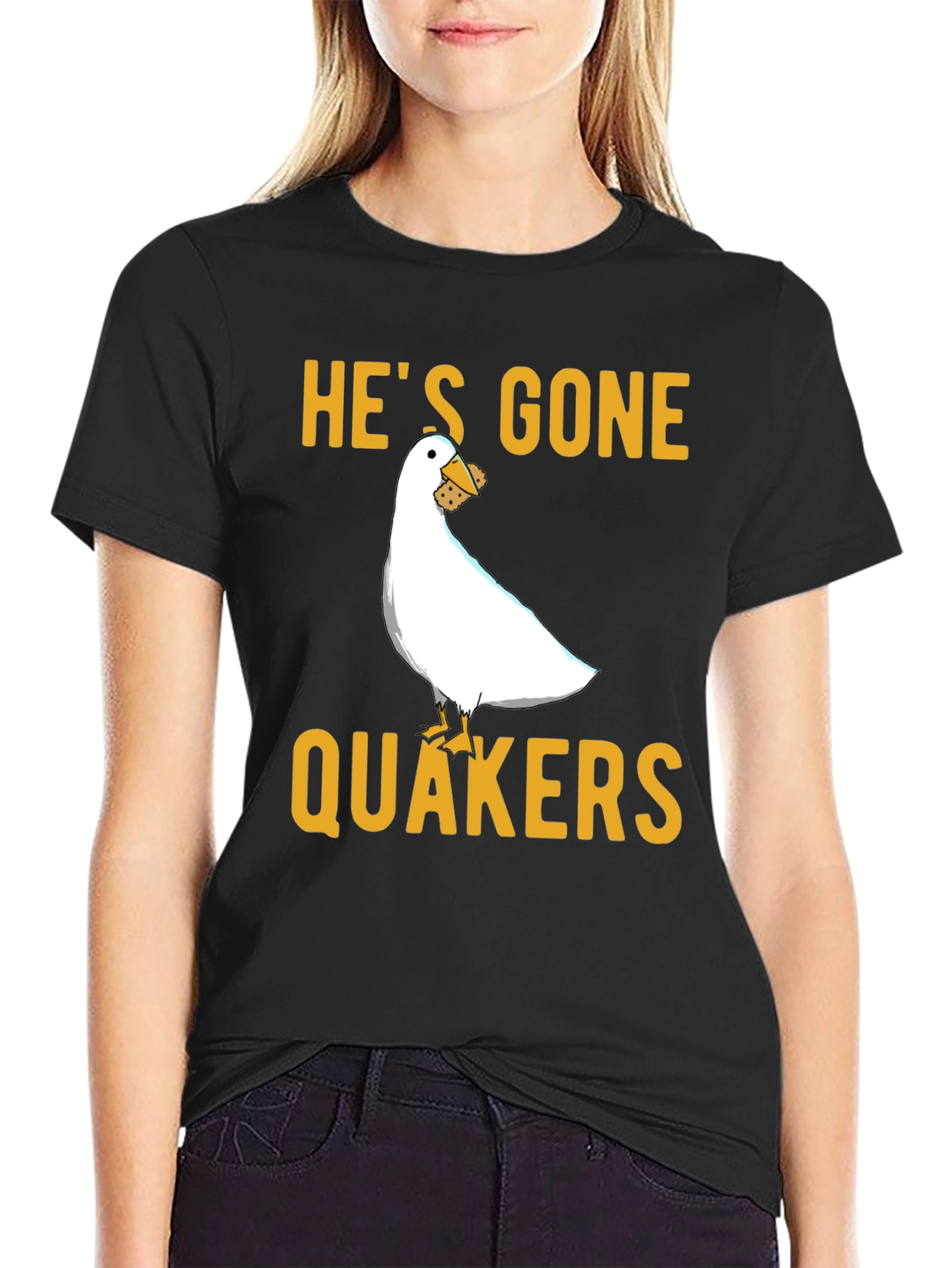 Hes Gone Quakers T-Shirt