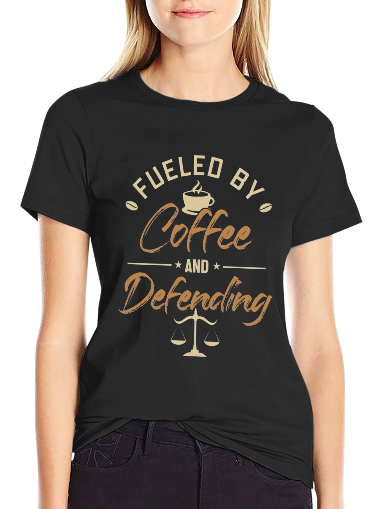 Fueled By Coffee Defending T-Shirt
