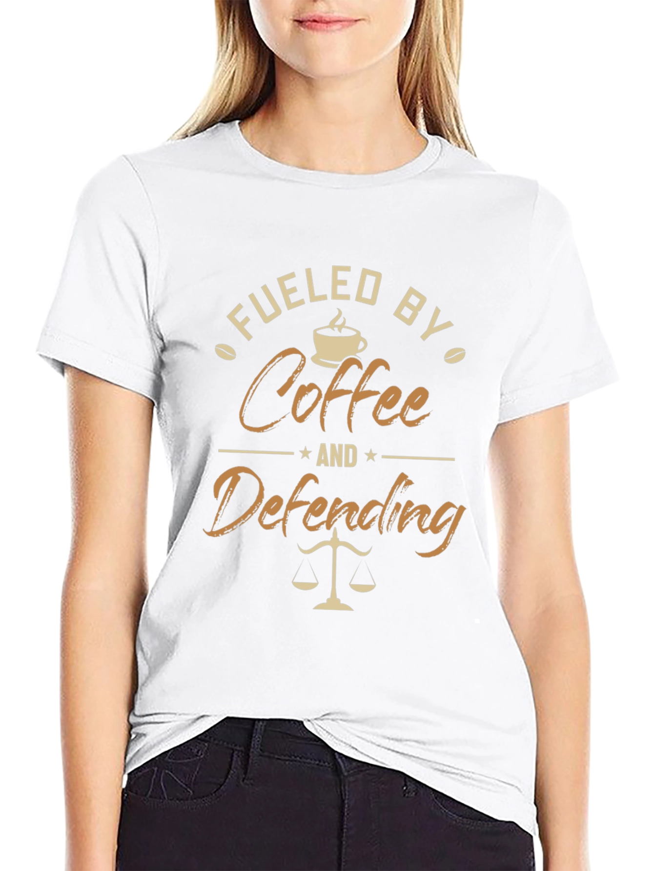 Fueled By Coffee Defending T-Shirt