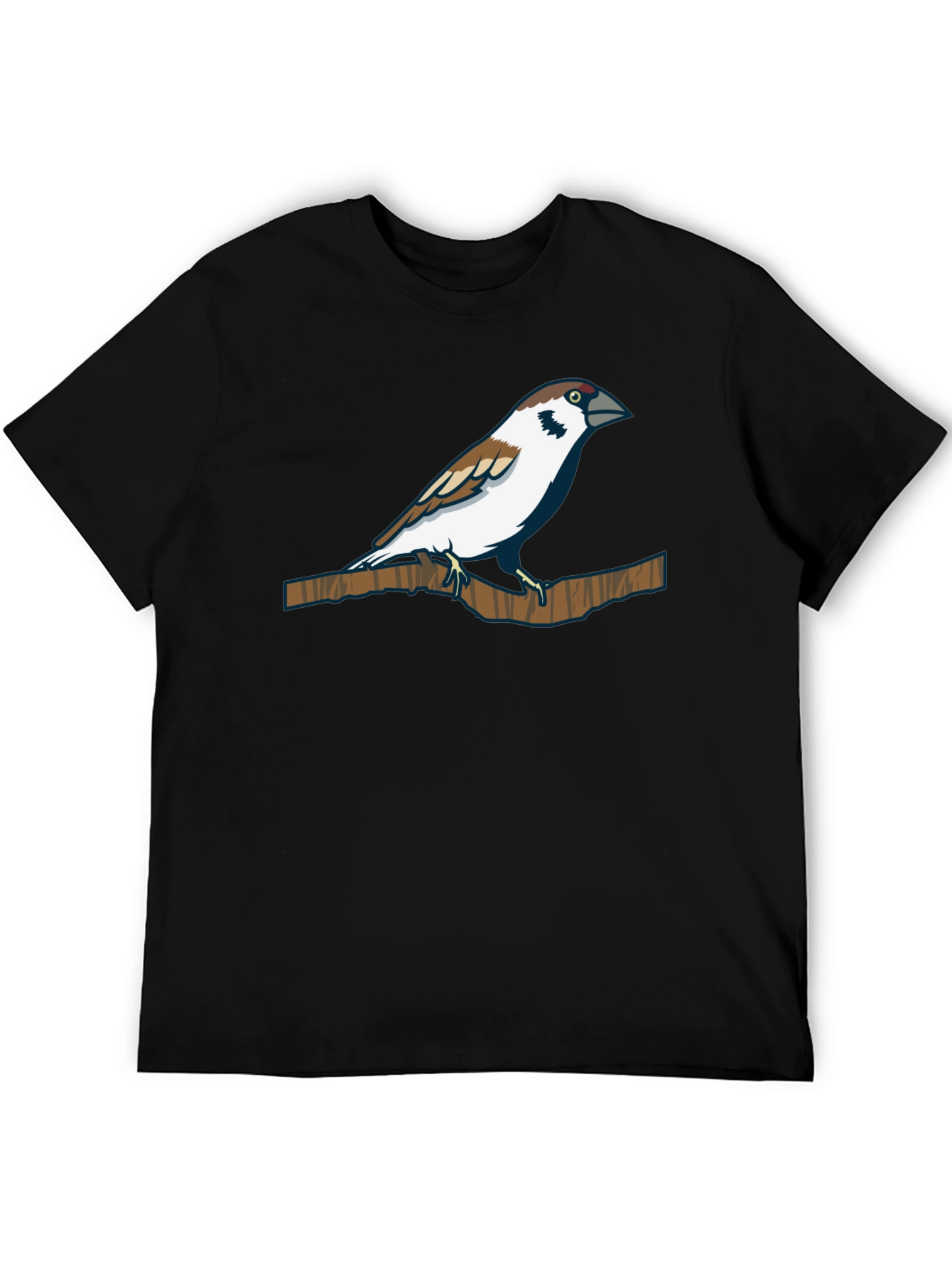 Sparrow Graphic Tee - Nature Inspired Print