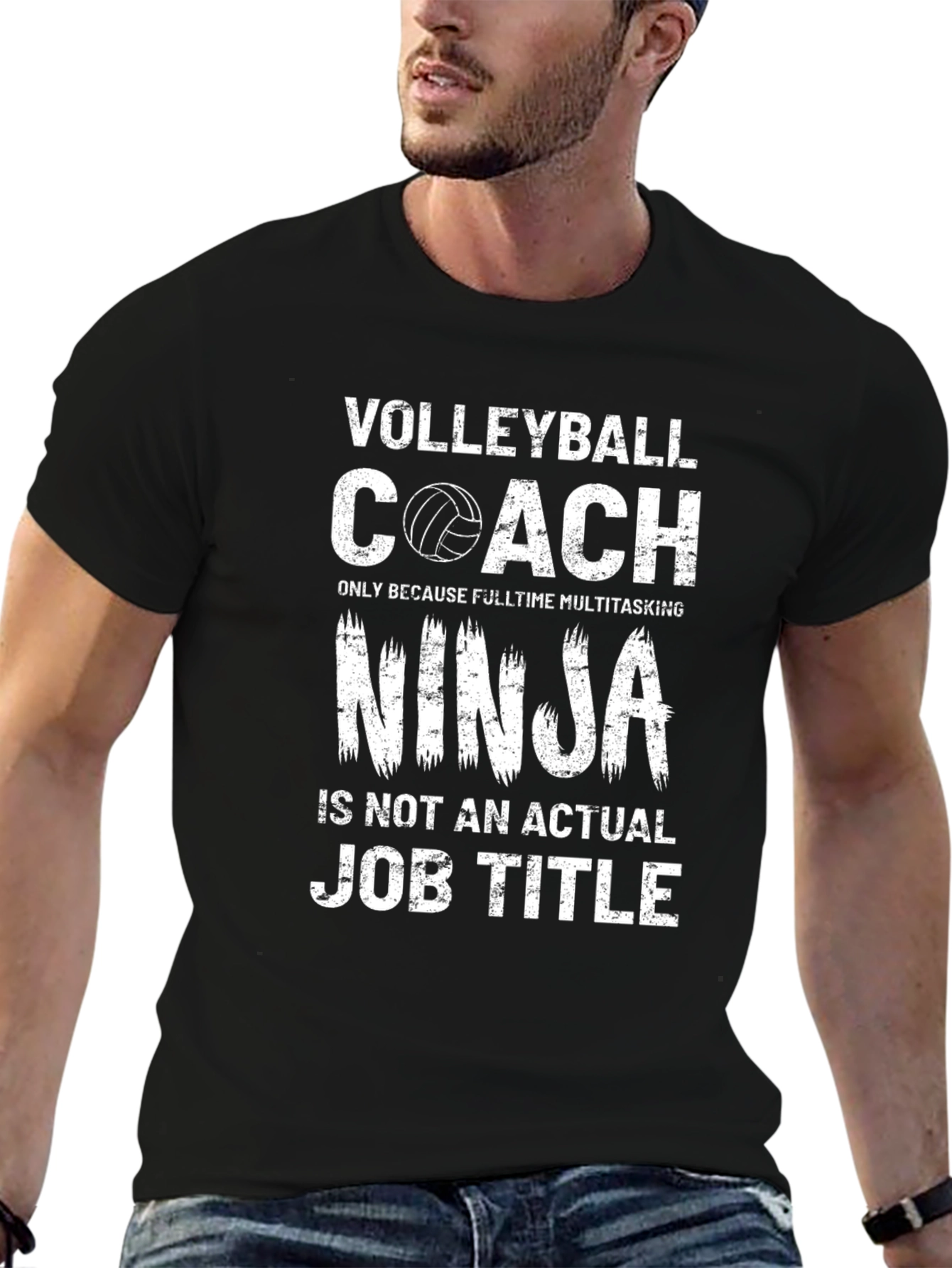 Volleyball Coach Ninja T-Shirt