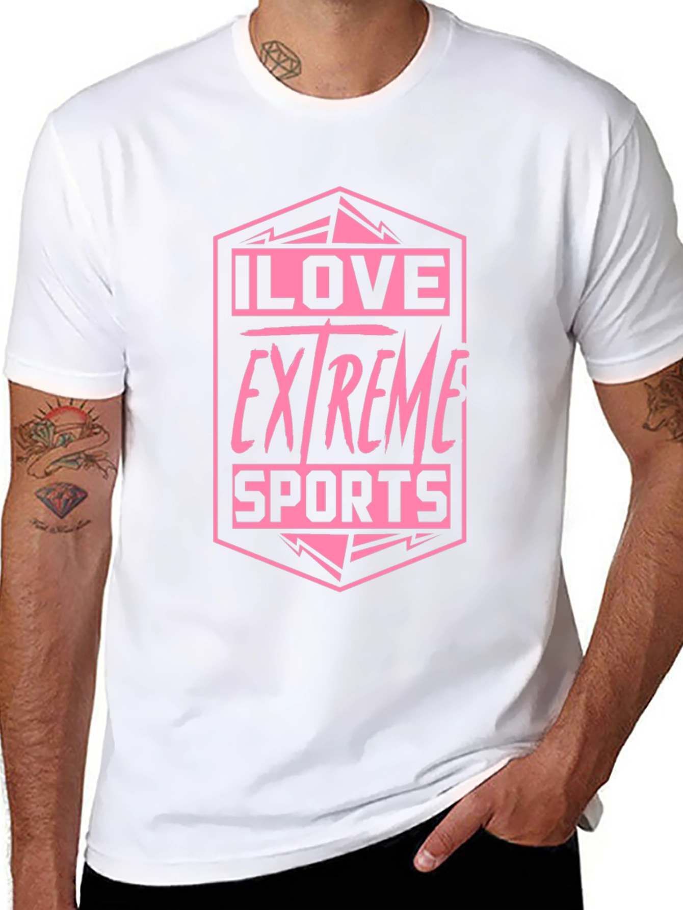 I Love Extreme Sports Graphic Tee - Black