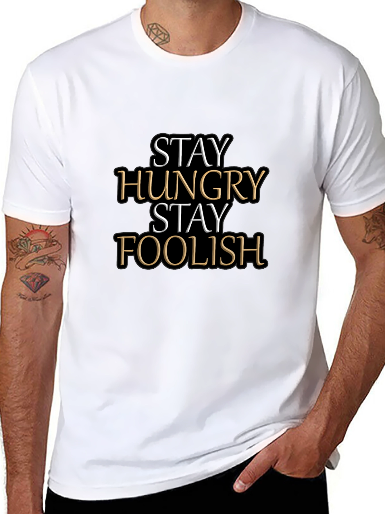 Stay Hungry Stay Foolish Graphic Tee