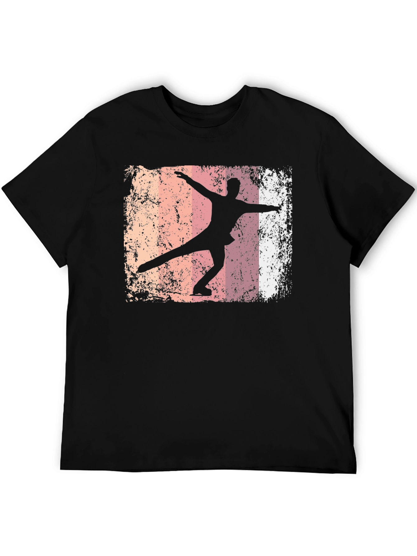 Figure Skater Graphic Tee - Retro Style