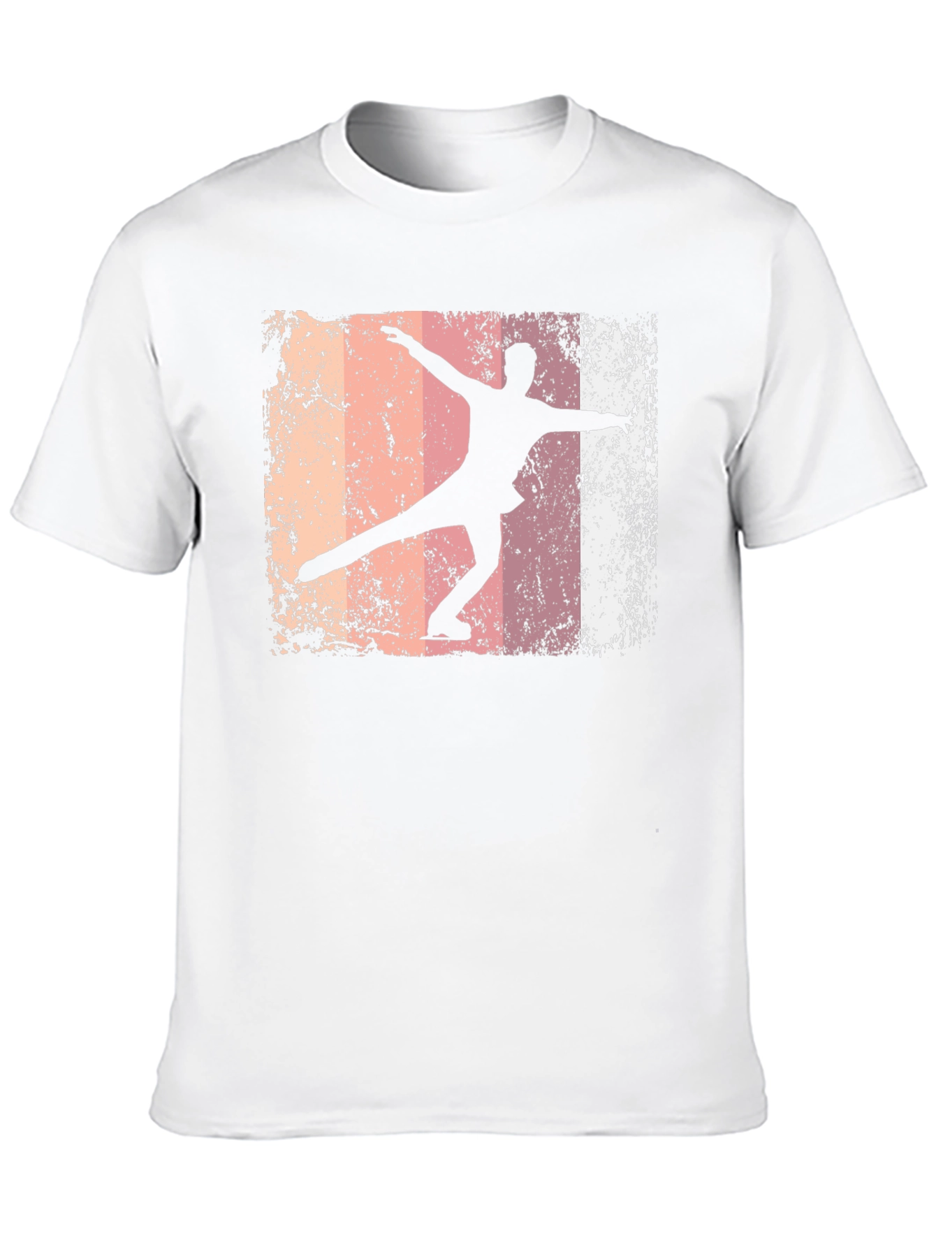 Figure Skater Graphic Tee - Retro Style
