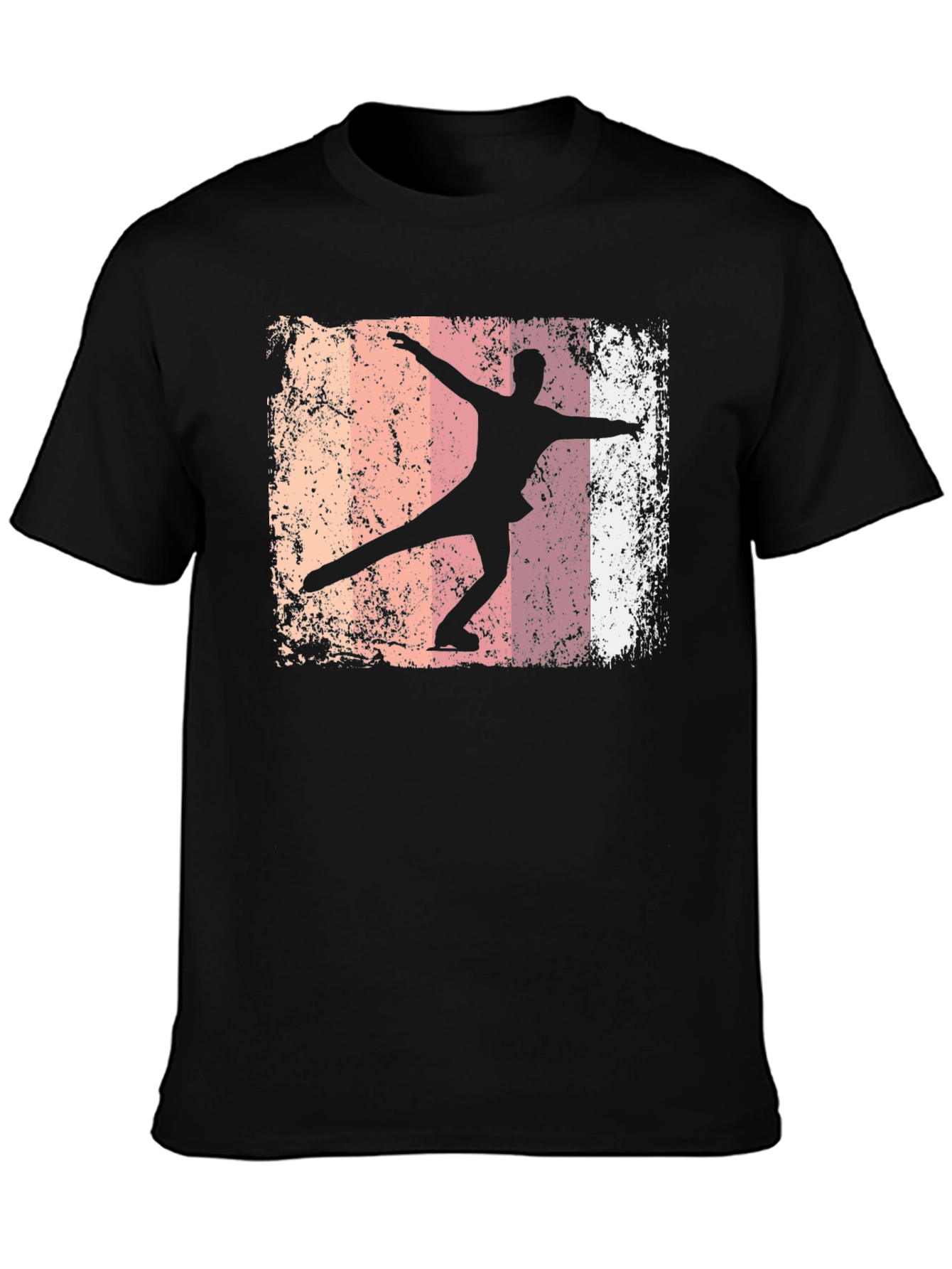 Figure Skater Graphic Tee - Retro Style