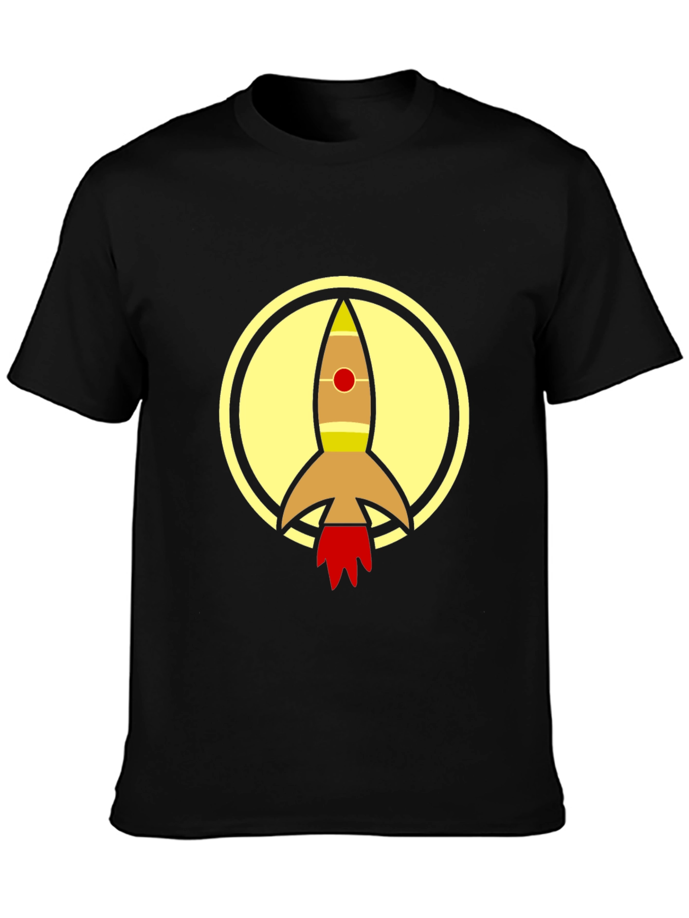Rocket Circle T-Shirt - Futuristic Design