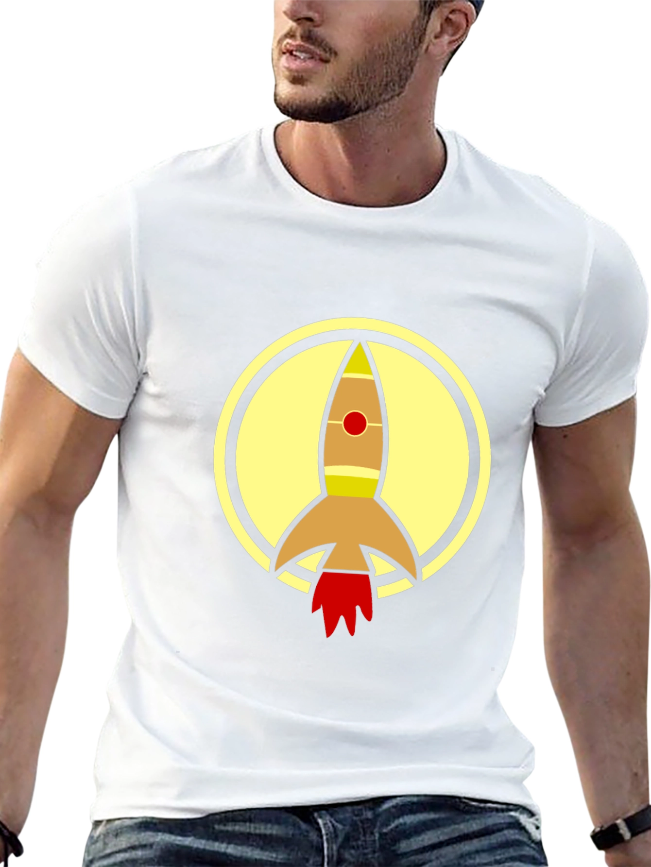 Rocket Circle T-Shirt - Futuristic Design