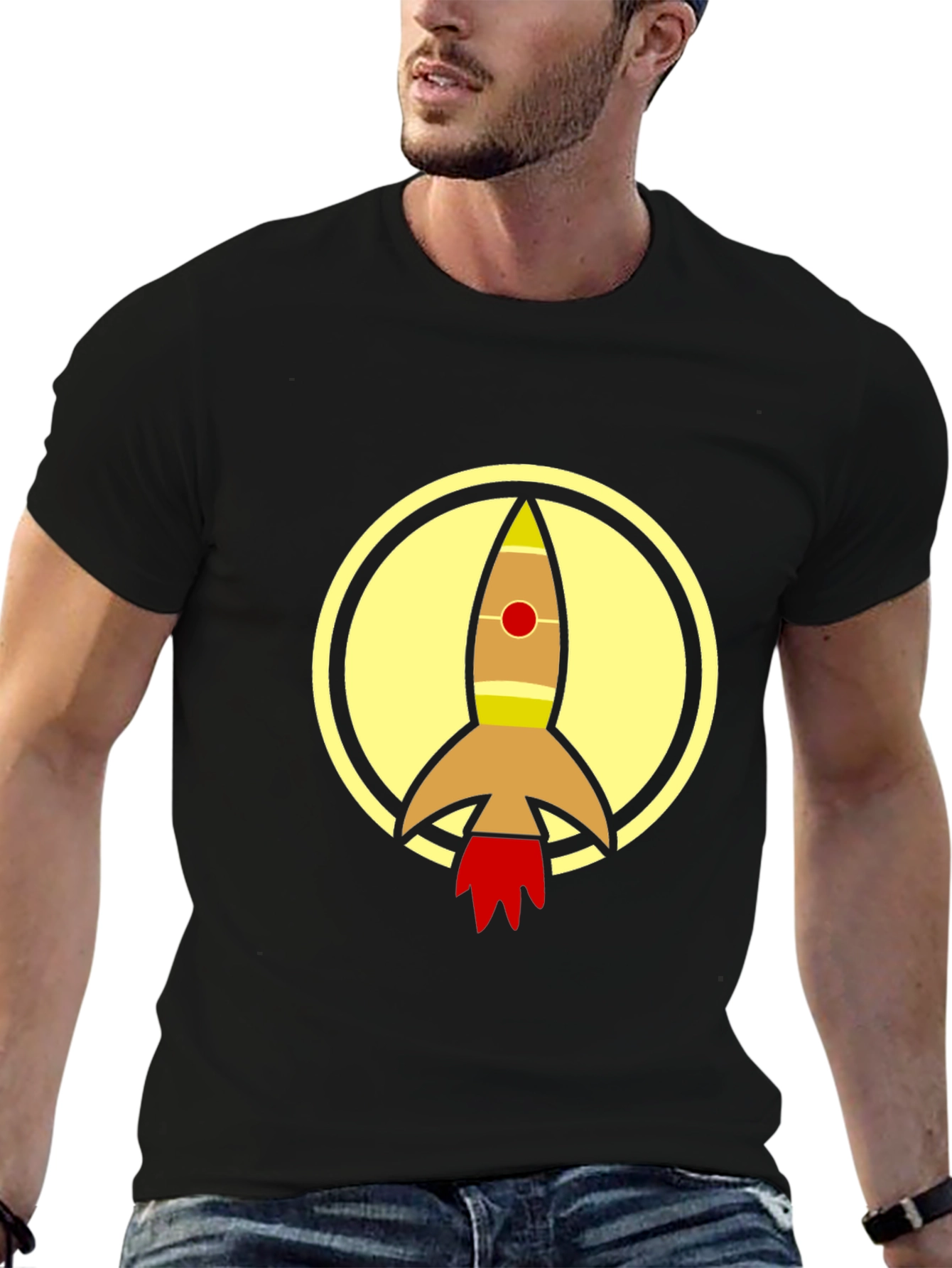 Rocket Circle T-Shirt - Futuristic Design