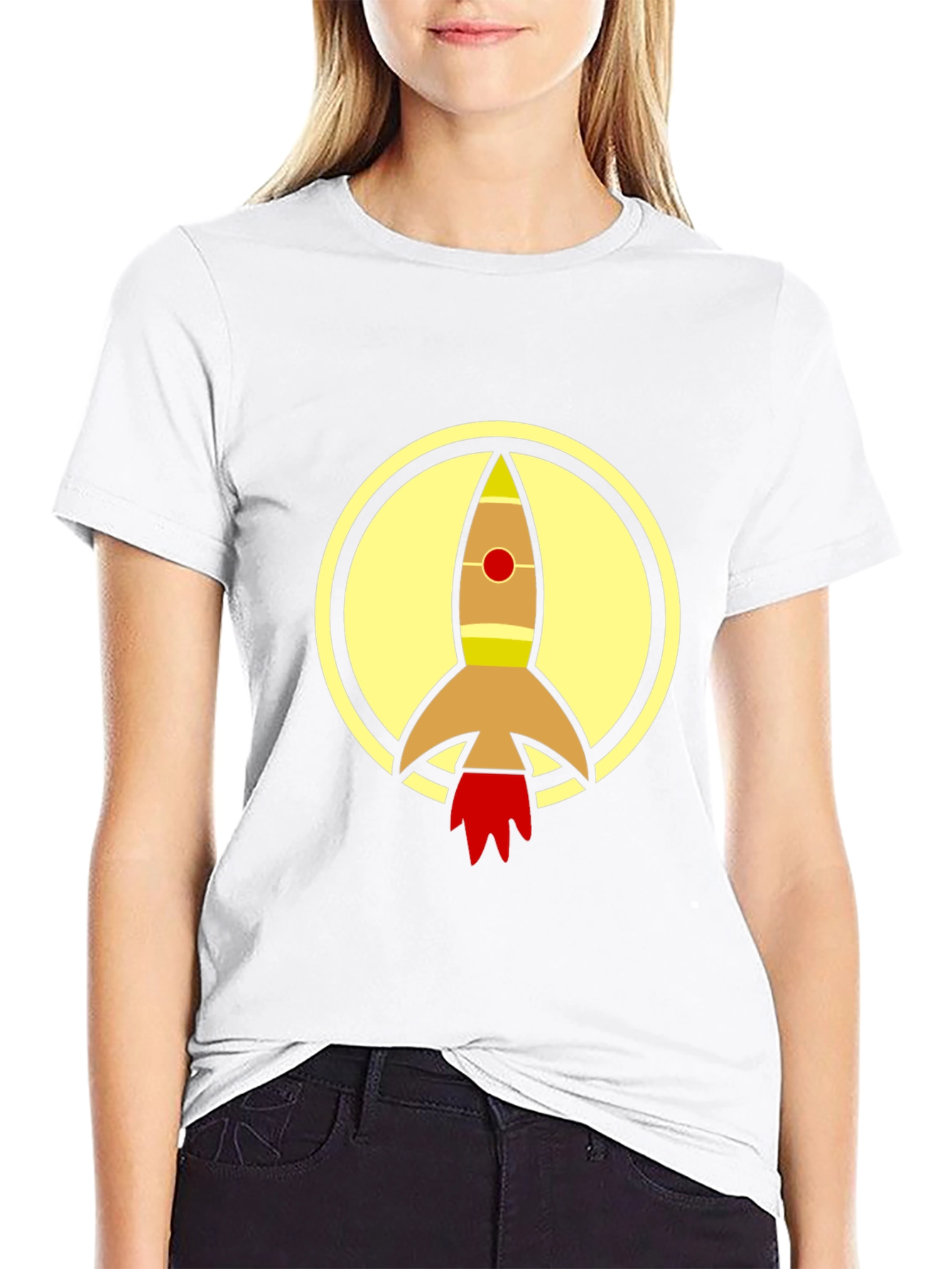 Rocket Circle T-Shirt - Futuristic Design
