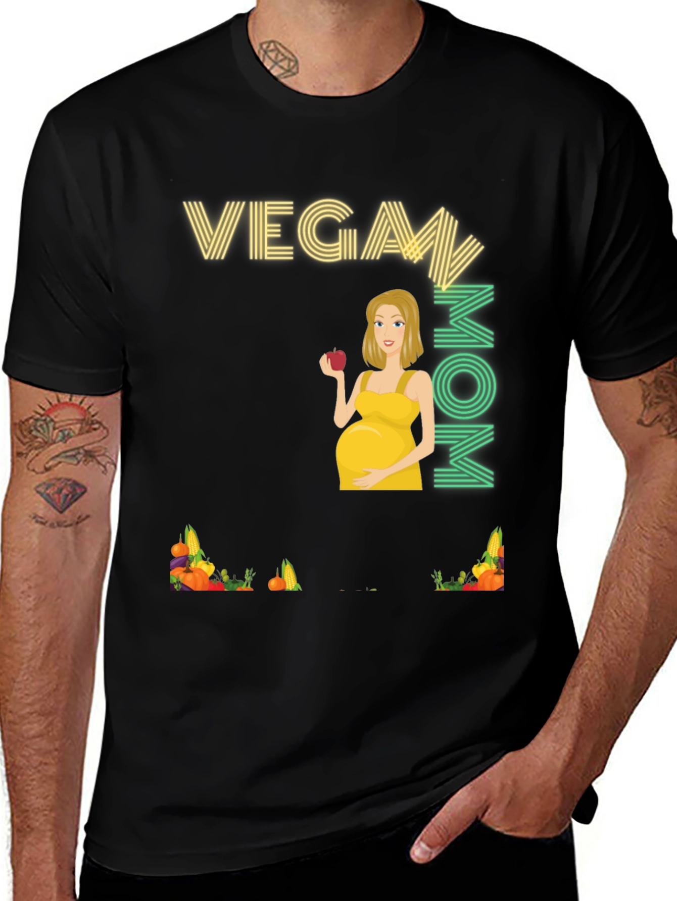 Vegan Mom T-Shirt - Cute Pregnancy Tee
