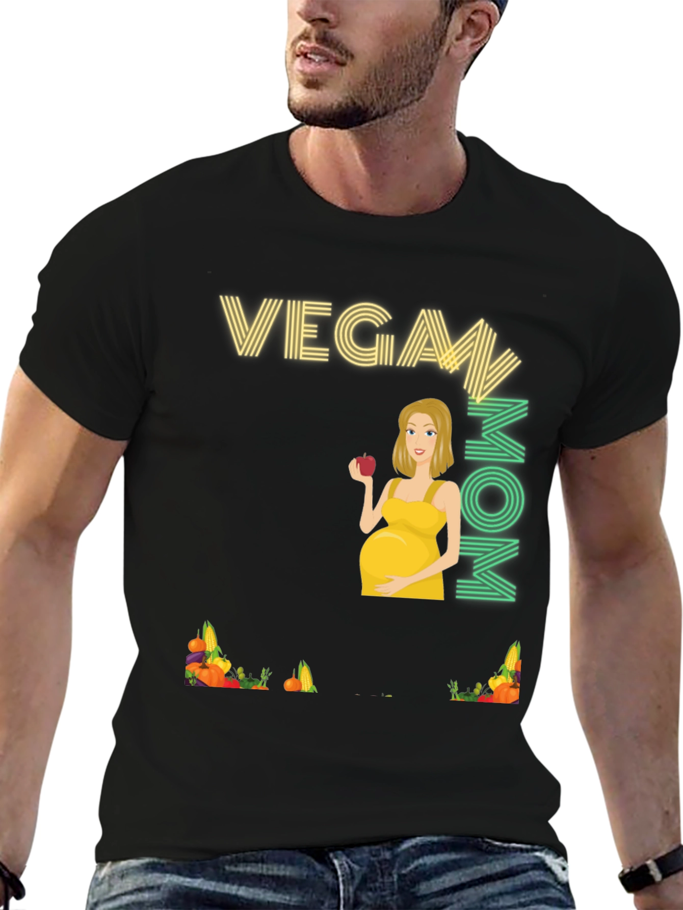 Vegan Mom T-Shirt - Cute Pregnancy Tee
