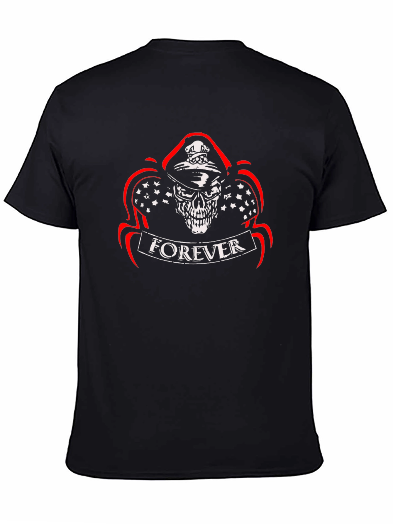 Forever Skull Graphic Tee - Mens Black T-Shirt