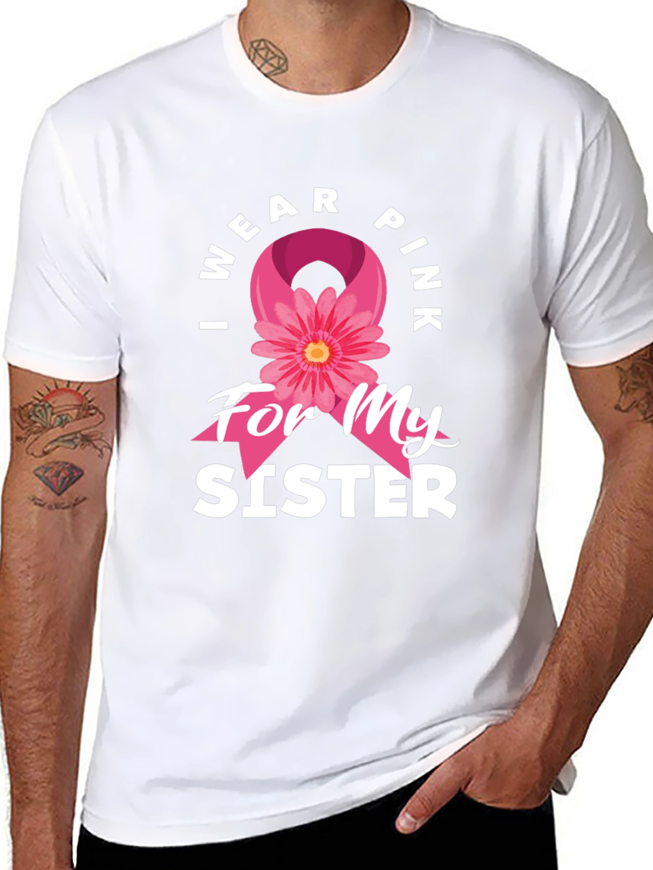 I Wear Pink For My Sister T-Shirt
