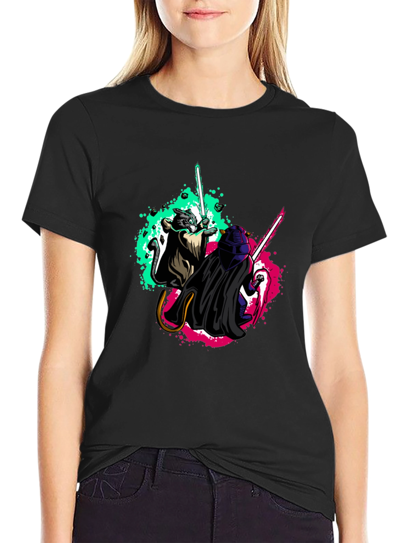 Star Wars Cat and Vader T-Shirt