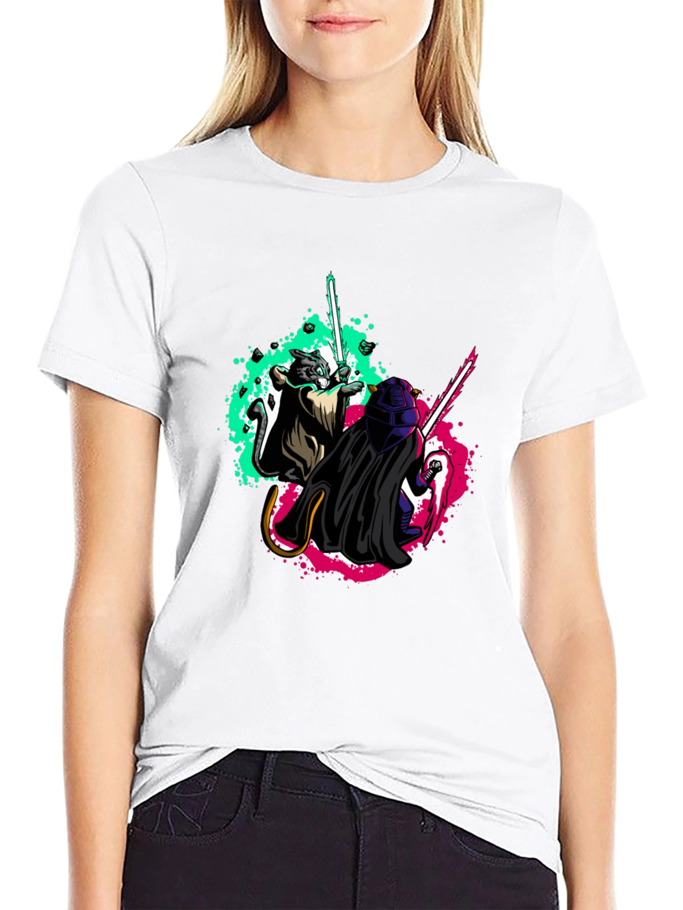 Star Wars Cat and Vader T-Shirt