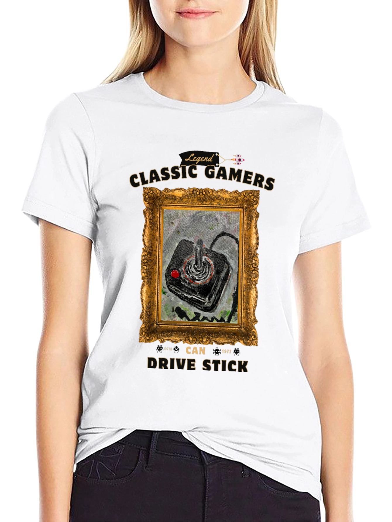 Classic Gamers Drive Stick T-Shirt