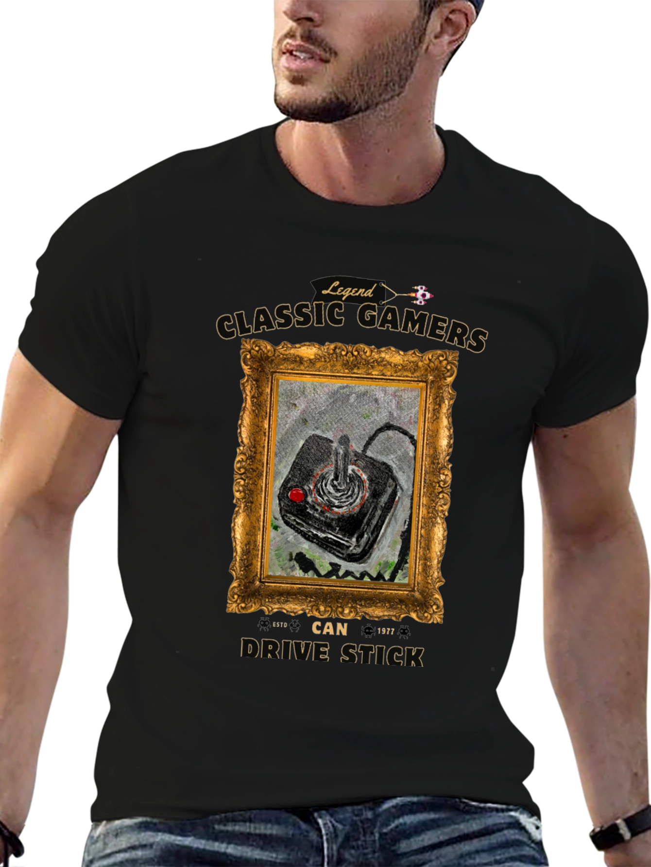 Classic Gamers Drive Stick T-Shirt