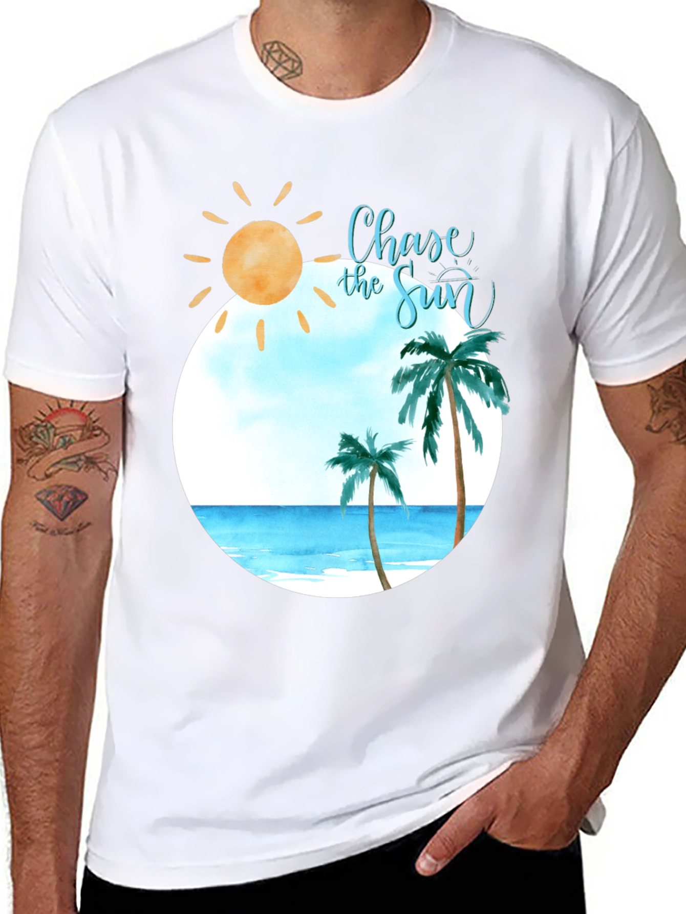 Chase the Sun Beach Graphic Tee