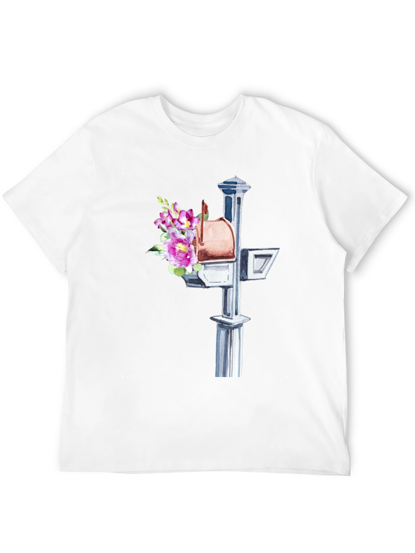 Floral Mailbox Graphic Tee - Unique & Stylish!