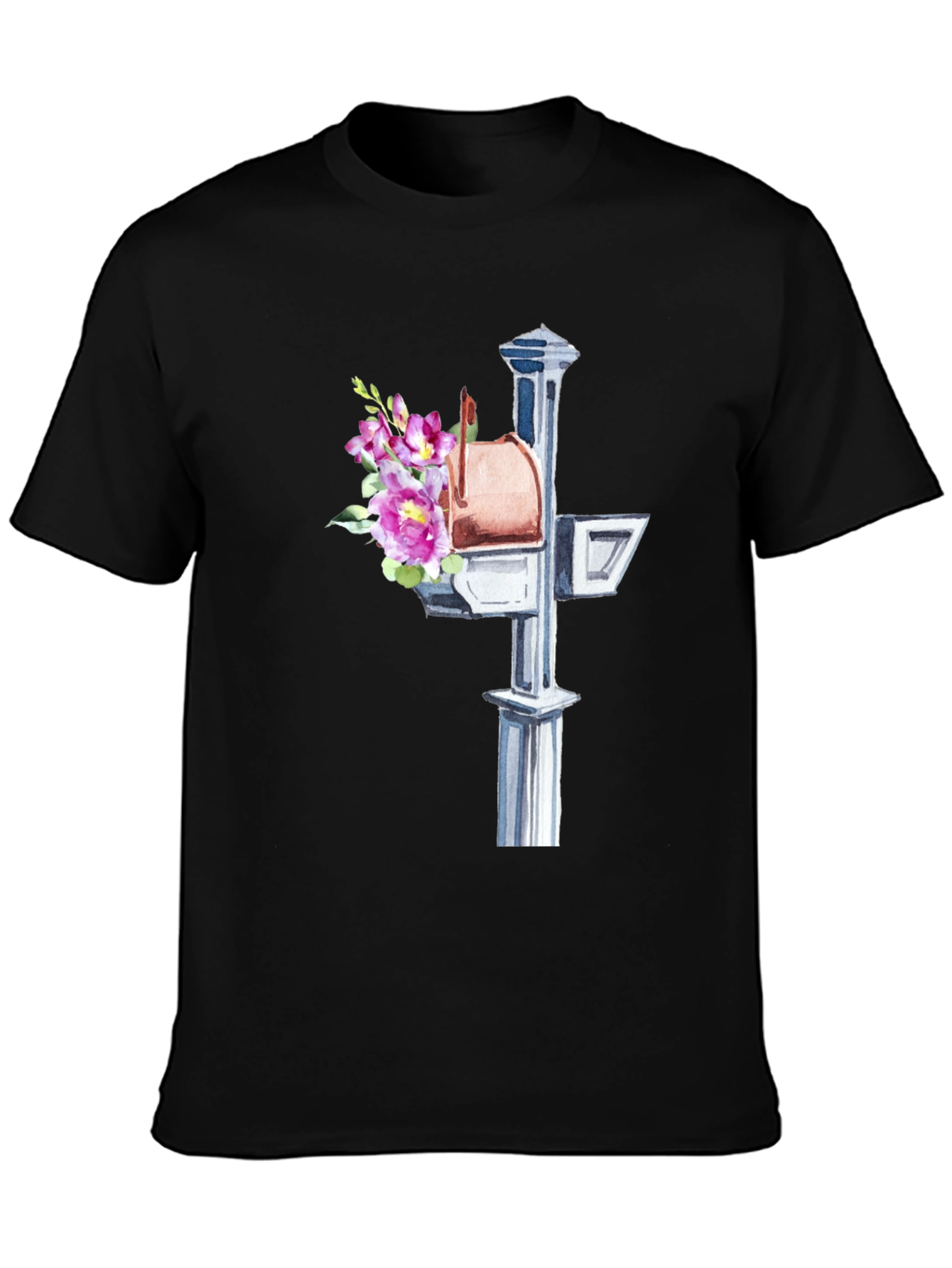 Floral Mailbox Graphic Tee - Unique & Stylish!