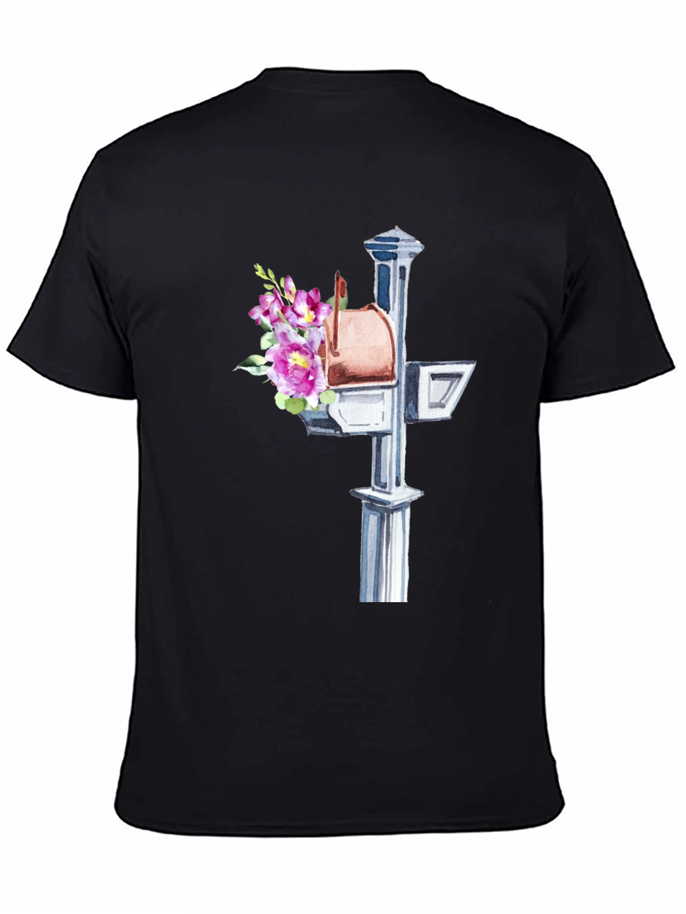 Floral Mailbox Graphic Tee - Unique & Stylish!