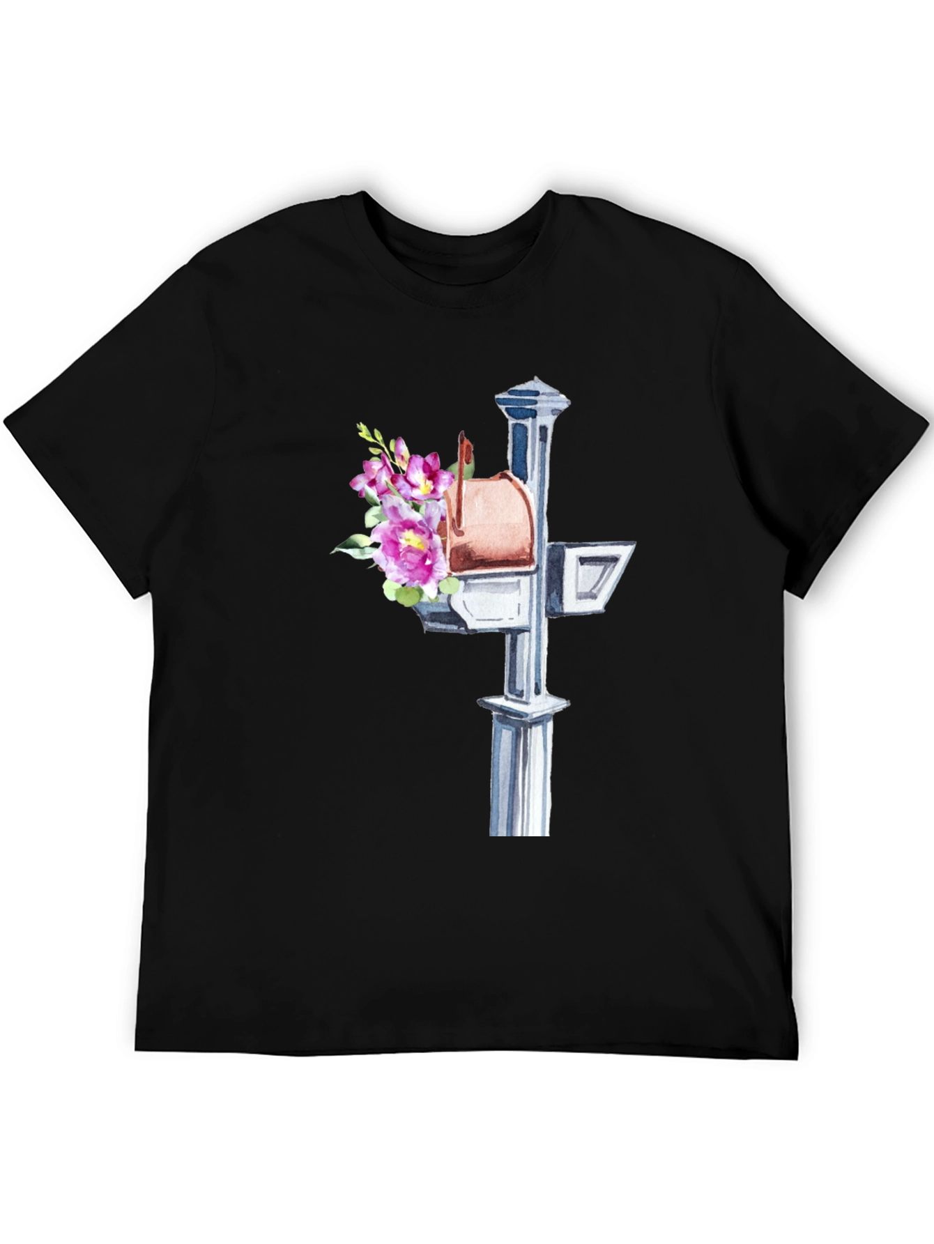 Floral Mailbox Graphic Tee - Unique & Stylish!