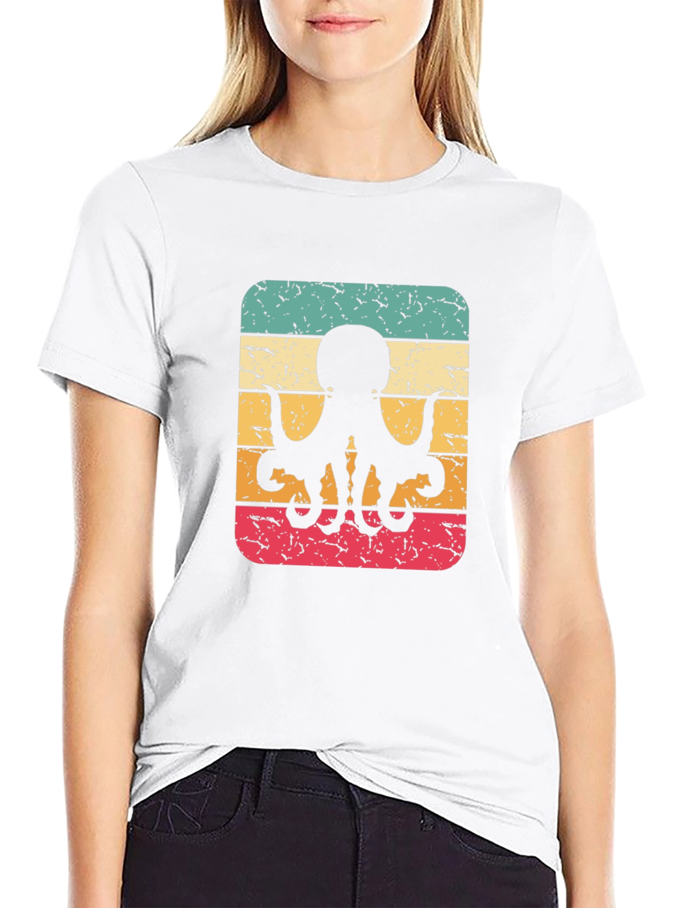 Retro Octopus Graphic T-Shirt