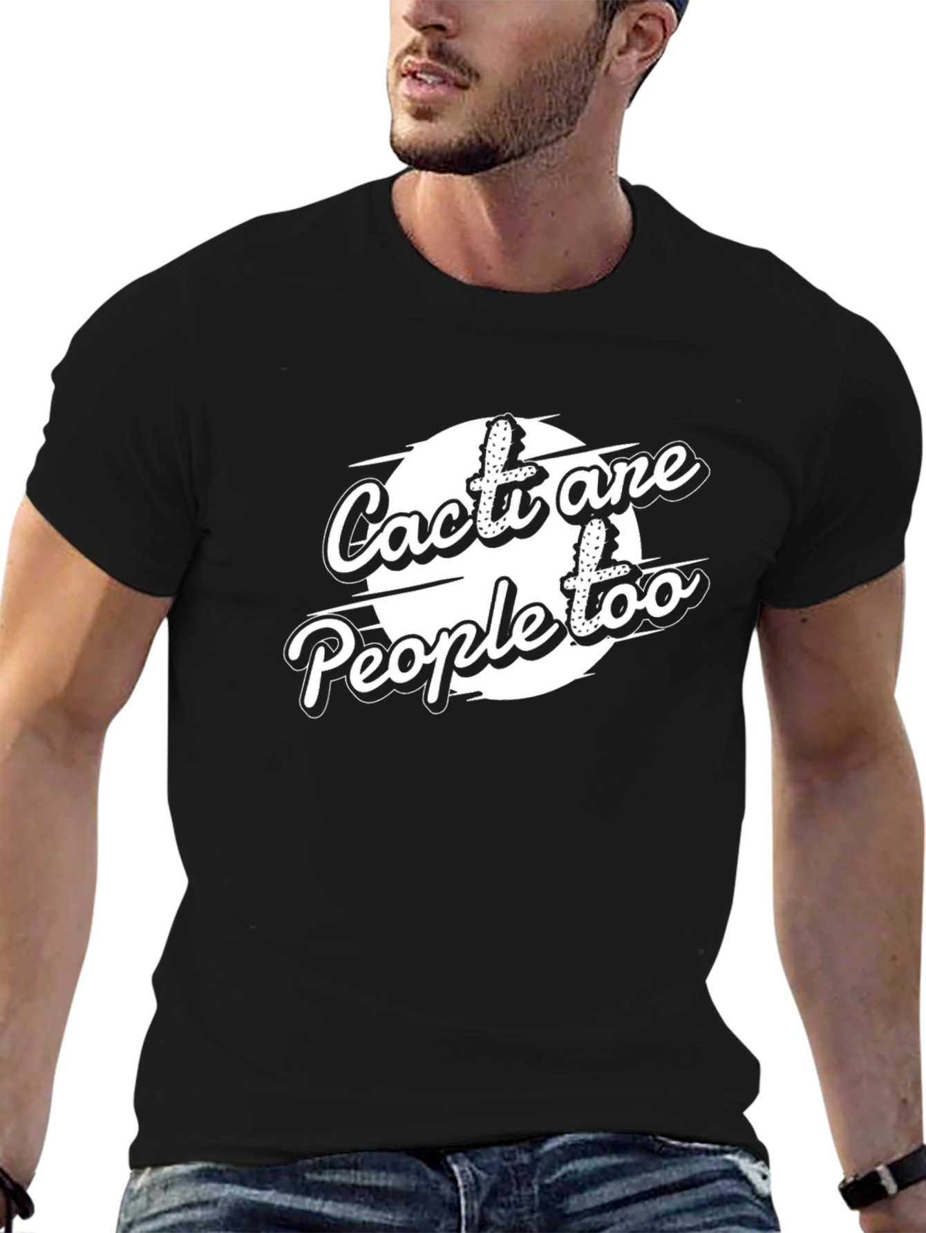Cacti Are People Too Funny Graphic Tee