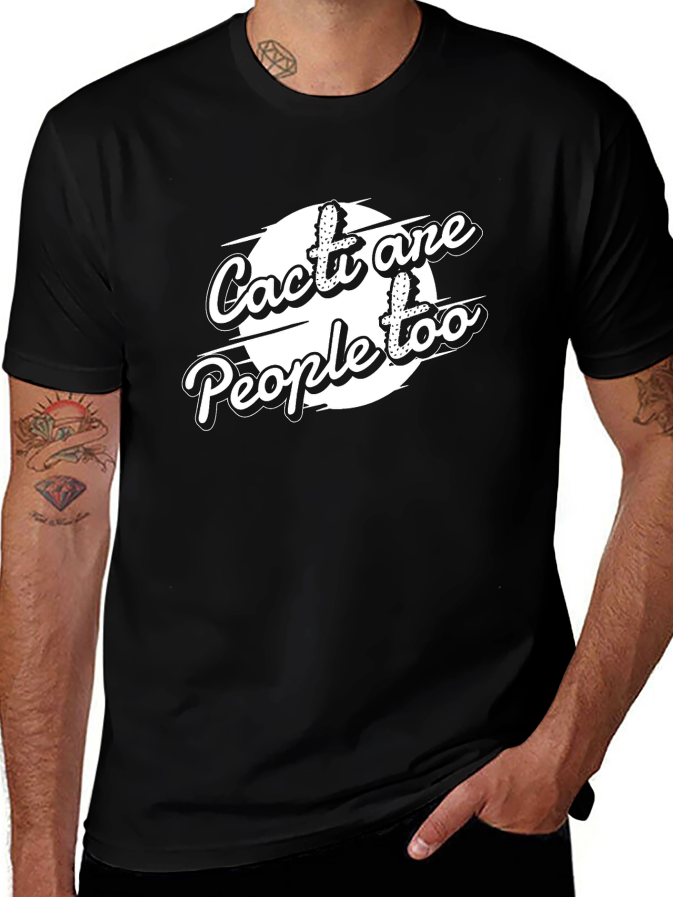 Cacti Are People Too Funny Graphic Tee