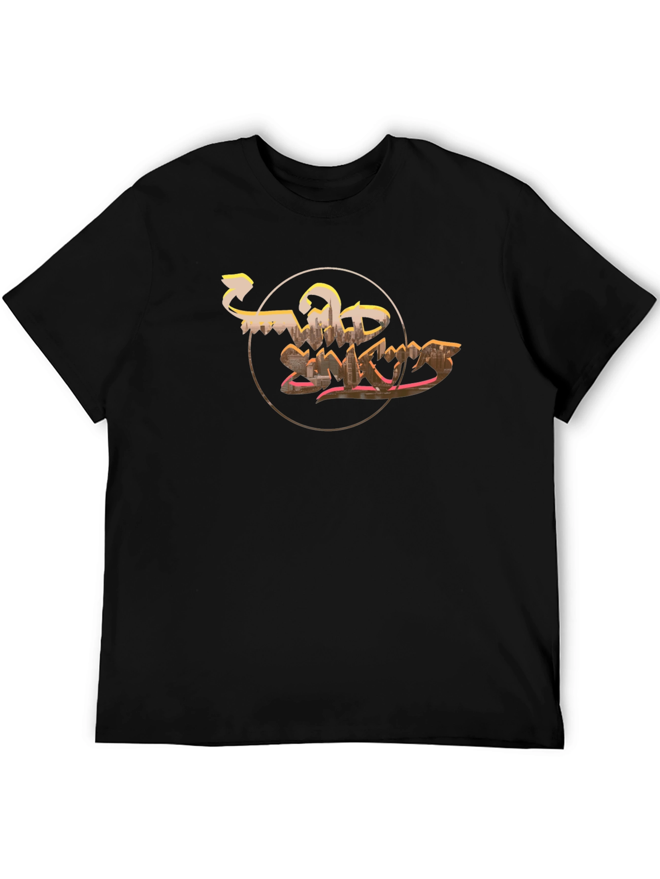 Wild Sharks Graphic Print Black T-Shirt