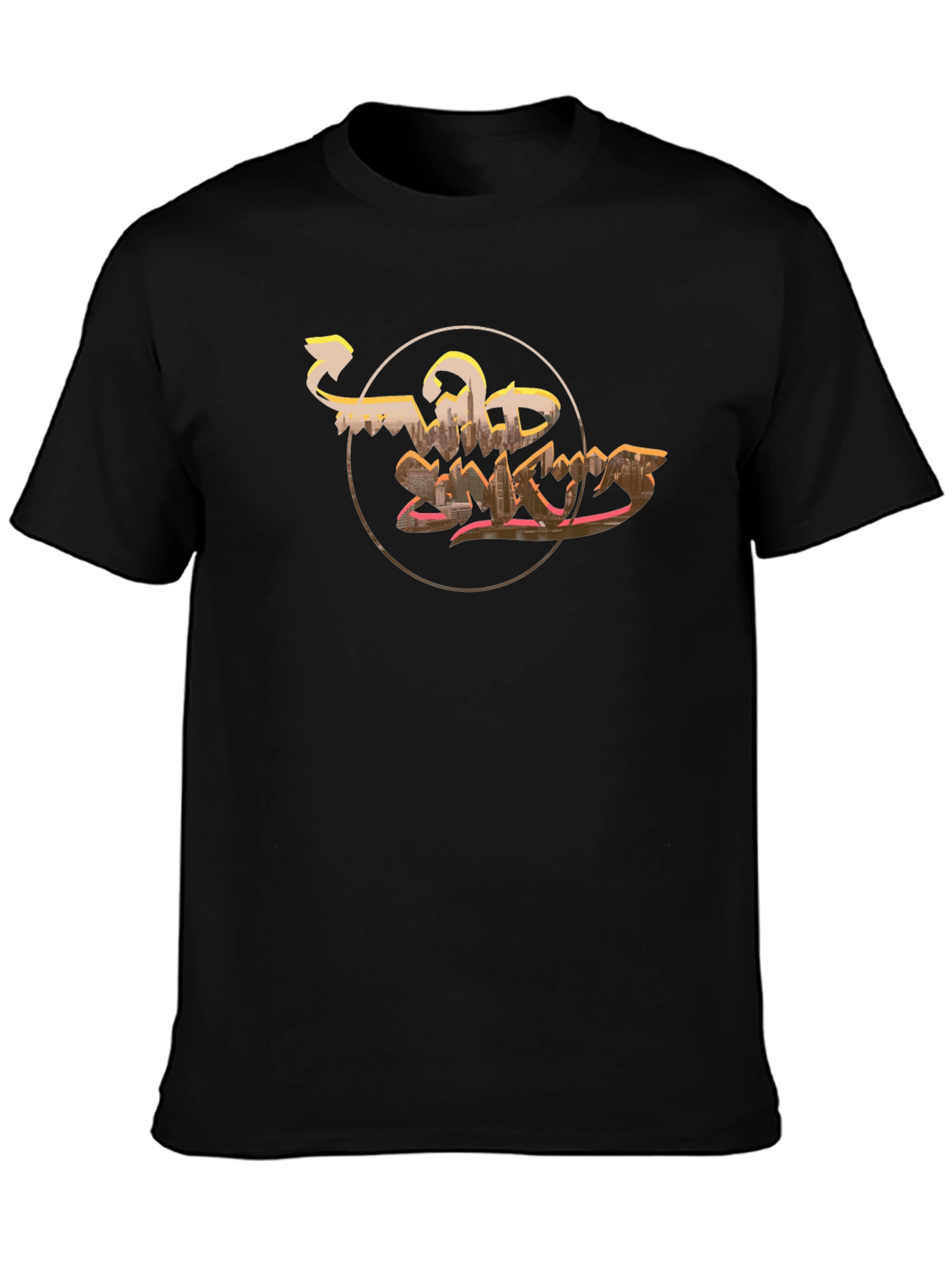 Wild Sharks Graphic Print Black T-Shirt