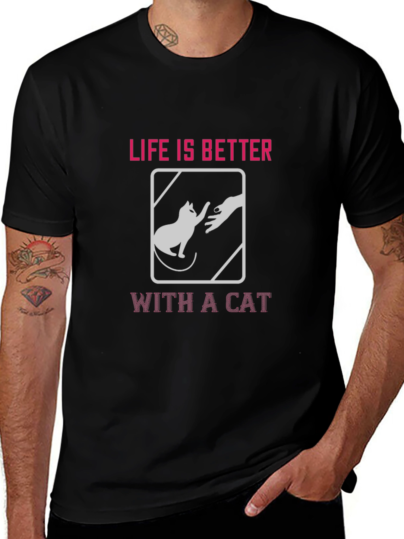 Life is Better With a Cat T-Shirt