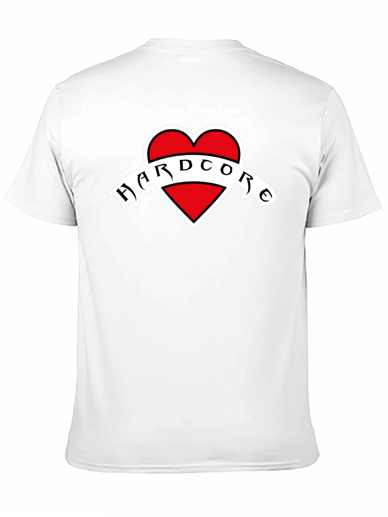 Hardcore Heart Graphic Black T-Shirt