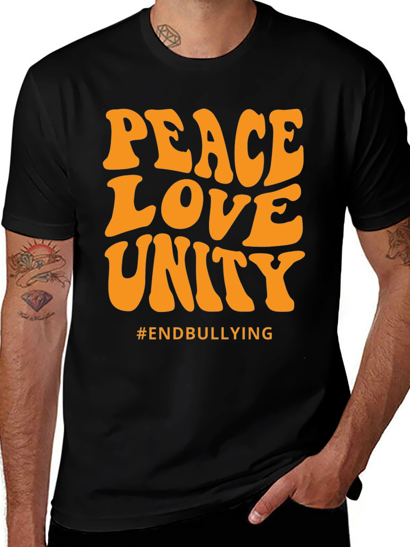 Peace Love Unity T-Shirt - End Bullying