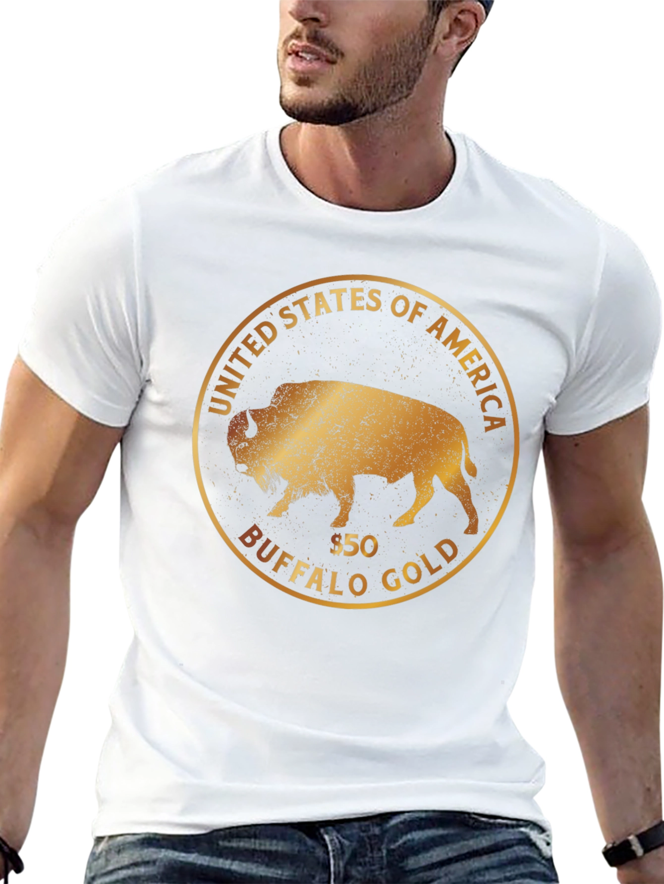 Buffalo Gold Coin Black T-Shirt
